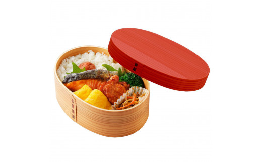 ［チェリーピンク］曲げわっぱ 弁当箱 一段 カラー 紀州漆器 伝統工芸［YS133］ 2096602 - 和歌山県九度山町