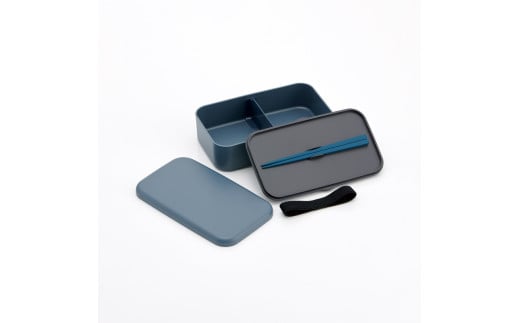 箸付き 弁当箱 1000ml 1段 ランチボックス お弁当 18cm 大人 メンズ バイオマス 環境に配慮したランチボックス アッシュカラー アッシュブルー[子供 食洗機可 電子レンジ可 仕切付 ランチベルト] スケーターPLB10HB 670091 奈良県 奈良市 なら 6-308