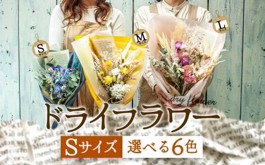 好きな色で選べる！阿蘇のドライフラワー（Sサイズ／全6色）【子】Sサイズ：赤系 1607245 - 熊本県阿蘇市