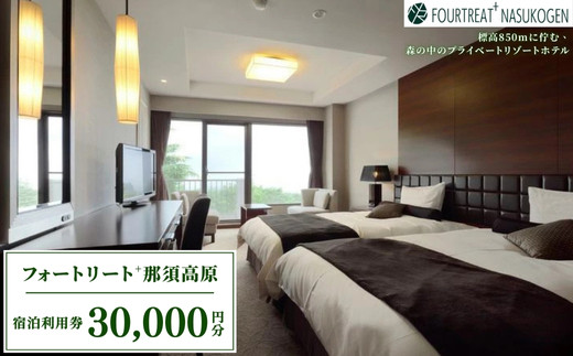 那須高原　フォートリート+那須高原宿泊利用券〔G-6〕≪旅行 旅 自然 露天風呂 温泉 ≫ 1054898 - 栃木県那須町