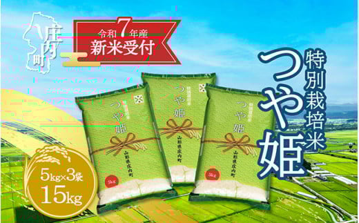 【新米受付 10月発送】R7年産 つや姫 15kg（入金期限：2025.9.15）