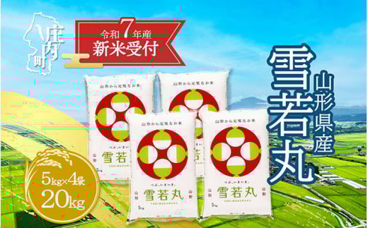 【新米受付 10月発送】R7年産 雪若丸 20kg（入金期限：2025.9.15）