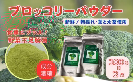ブロッコリーパウダー（100g×2袋）［A012605］ 2101214 - 佐賀県佐賀県庁