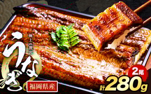  うなぎ 鰻 福岡県産 鰻の蒲焼き 数量限定 2尾 280g HOMIE《45日以内に出荷予定(土日祝除く)》福岡県 鞍手郡 鞍手町 鰻 蒲焼き 数量限定 国産 蒲焼 うなぎ蒲焼 (1尾あたり120g-180g以上) 1918029 - 福岡県鞍手町