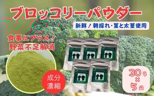 ブロッコリーパウダー（30g×5袋）［A012601］ 2101210 - 佐賀県佐賀県庁