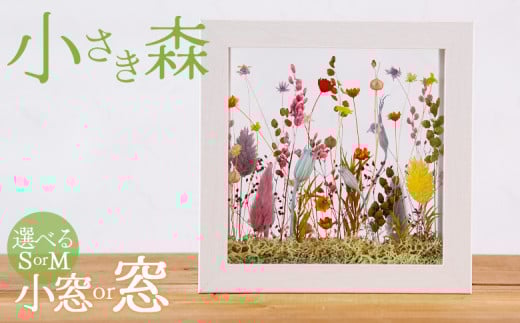[小さき森 1個]翌月末迄に順次出荷[ 選べる サイズ 大きさ インテリア 雑貨 ドライフラワー プリザードフラワー 木枠 おしゃれ 癒し ハンドメイド 手作り かわいい 贈物 プレゼント ル ペパン Le pépin 宮崎県 国富町 常温 ]