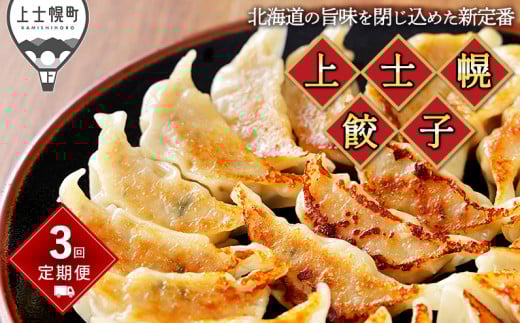上士幌餃子 定期便 3ヵ月コース 3回 ぎょうざ ギョウザ 国産 北海道 十勝産SPF豚使用 冷凍生餃子 お惣菜 中華 点心 お取り寄せ ［036-TG60］ ※オンライン申請対応 639795 - 北海道上士幌町