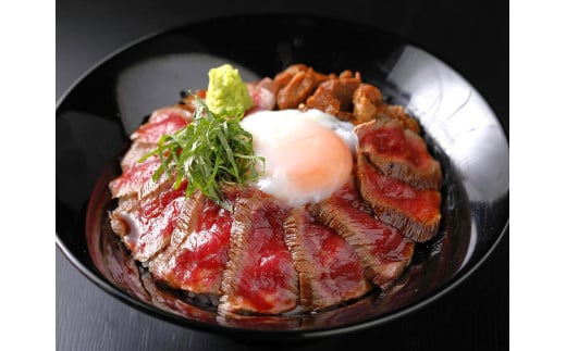 あか牛丼 ［２人前］ セット （あか牛モモ 約200g、あか牛のたれ 40g×3） 肉 にく ミート 牛肉 ビーフ もも肉 モモ肉 赤身 丼 牛丼 たれ付き 冷凍 2088079 - 熊本県水上村