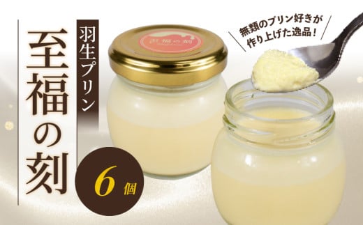 プリン 6個 セット 至福の刻 小瓶入り 冷凍 おしゃれ スイーツ デザート おやつ 洋菓子 ギフト 贈り物 土産 プレゼント 子供 新鮮 羽生プリン 埼玉県 羽生市