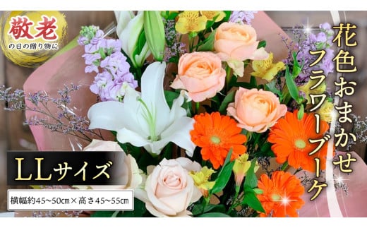 【 敬老の日 】季節のお花の フラワーアレンジメント LL　花色おまかせ ギフト プレゼント 花 お祝い 贈答 記念日 フラワー [CT162ci]