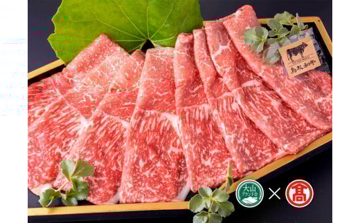 CE5＜皆生菊乃家＞鳥取和牛　A4ランク以上　サーロインしゃぶしゃぶすき焼き用（大山ブランド会）