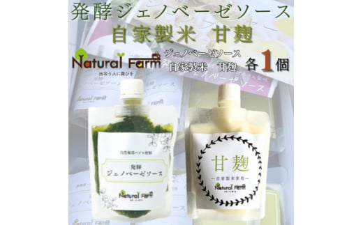 発酵ジェノベーゼソース&甘麹　各1パックセット A1-8【1619101】