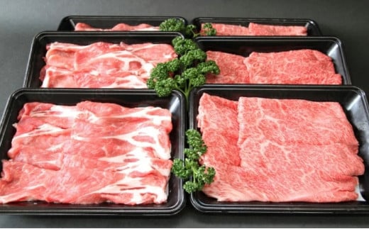田子牛＆豚 すきやきセット『集』2.4kg【肉の博明】