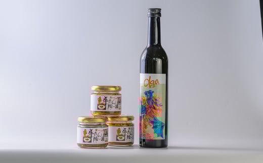[西城酒店オリジナル商品]澤乃泉 Olgaと牛タンうまー油のセット 日本酒 純米大吟醸酒 お酒 宮城県 アルコール 牛たん 油 ごはん おつまみ 食品 調味料 旨辛味 ピリ辛 にんにく クッパ 瓶詰め[西城酒店]tm193