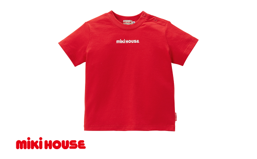 ミキハウス 丸ロゴ半袖Tシャツ 赤-120cm (10-5229-577) [ ミキハウス mikihouse 子供服 子ども服 半袖 Tシャツ シャツ 柔らかい 丈夫 長持ち 綿100% シンプル 普段使い ギフト お祝い プレゼント ベビー キッズ 国産 日本製 安心 安全 ]
