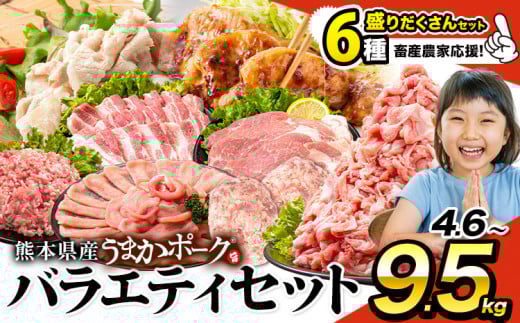 数量限定★生産者応援★ 豚肉 小分け バラエティ セット うまかポーク しゃぶしゃぶ 切り落とし 豚ロース バラ 豚バラ 豚バラ肉 スライス 4.6kg 4600g 4kg 以上 真空 お楽しみセット 不揃い 数量限定 簡易包装 冷凍配送 [30日以内に出荷予定(土日祝除く)]※2セットは「種類」からお選びください