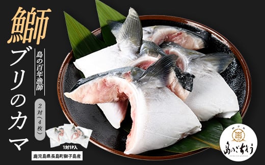 獅子島産 百年漁師の鰤 カマ (2対) 4個[島のごちそう]gochi-1324