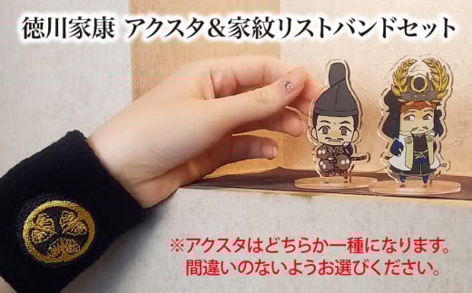 [家康といつも一緒]徳川家康 アクスタ(しかみ像)&家紋リストバンドセット|戦国武将 家康 アクリルスタンド リストバンド オリジナルキャラクター 歴史 戦国時代 プレゼント ギフト
