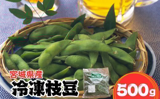 宮城県産冷凍枝豆 500g 返礼品 枝豆 えだまめ エダマメ 豆 特産品 おつまみ ずんだ 晩酌 ビール 食品 冷凍 東松島市 宮城県