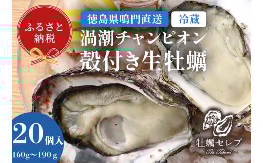 【牡蠣セレブ】渦潮チャンピオン 160g～190g×20個