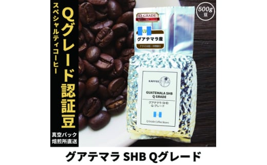 コーヒー豆 スペシャリティ Qグレード認証豆 グアテマラ SHB 中深煎り 500g【1619511】 2103429 - 兵庫県尼崎市