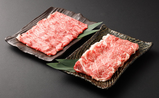 【A4・A5】博多和牛 スライス 2種 食べ比べ 合計4kg（肩ロース 400g×5パック ＆ 赤身 400g×5パック）