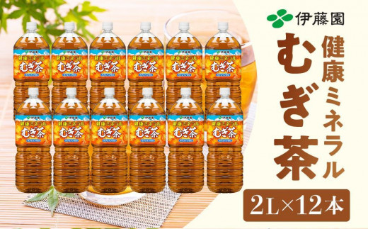 伊藤園 健康ミネラル麦茶 2L 6本×2ケース 計12本 825657 - 和歌山県海南市