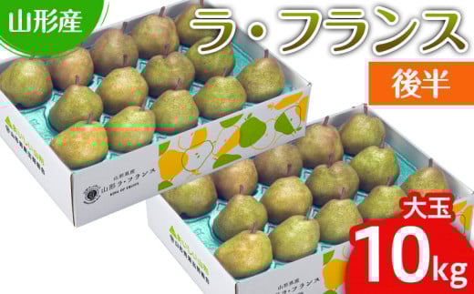 山形のラ・フランス大玉 10kg(20～28玉) 後半 FY25-112