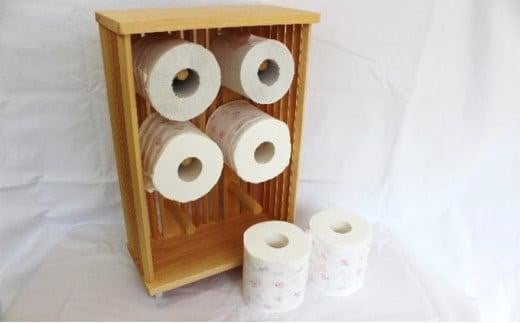 トイレットペーパーストッカー6巻　刑務所作業製品　静岡刑務所製作