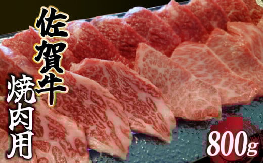 佐賀牛 焼肉用  800g (400g×2 パック)／  佐賀牛 国産牛 大町町 贈り物 ギフト 佐賀県 冷凍 牛肉 