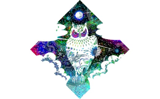 [琉球イラストレーション] 与儀勝之 『星の降る夜 / Starry night』 額装Mサイズ インテリア 雑貨 アート おしゃれ おすすめ 沖縄市 / yogima office [BCAI006]