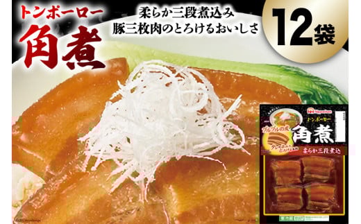角煮 トンポーロー 115g×12袋 [日本ハムマーケティング 宮崎県 日向市 452061287] 小分け 個包装 レトルト とろとろ おつまみ 惣菜 簡単 手軽 1431828 - 宮崎県日向市