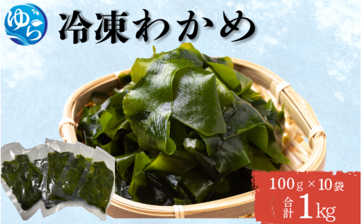 ＼レビューキャンペーン中／ 冷凍わかめ 100g×10袋【令和7年度産】 / 食品 海の幸 海鮮 小分け カイセン海鮮類 ワカメ 冷凍ワカメ 酢の物 サラダ 簡単調理 お味噌汁 冷凍 和歌山県 由良町 【skmn031】