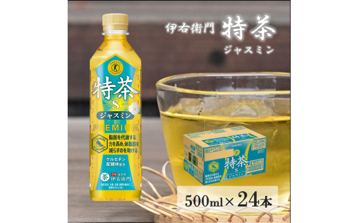 サントリー 伊右衛門 特茶 ジャスミン 500mlペット 24本 1ケース 【 ドリンク お茶 特定保健用食品 兵庫県 高砂市 ふるさと納税】 820392 - 兵庫県高砂市