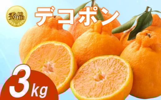 【2025年3月下旬より順次発送】【秀品】デコポン 約3kg 不知火 でこぽん みかん 蜜柑 ミカン 柑橘 果物 くだもの 果実 フルーツ 旬 旬の果物 デザート スイーツ おやつ ゼリー ジュース 人気果物 人気フルーツ ランキング 香川 丸亀