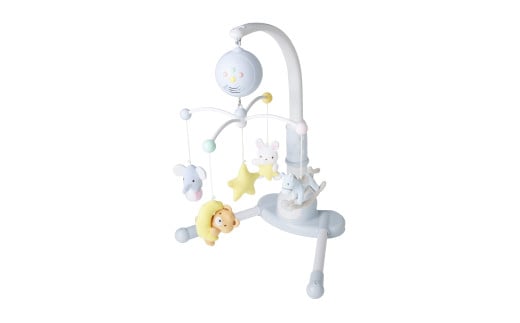 R105 ミキハウス ベッドメリー【mikihouse 赤ちゃん 0歳 出産 ベビー ベビー用品 寝かしつけ 2WAY 6曲 胎内音 おもちゃ ラトル モビール 乾電池 大阪府 八尾】