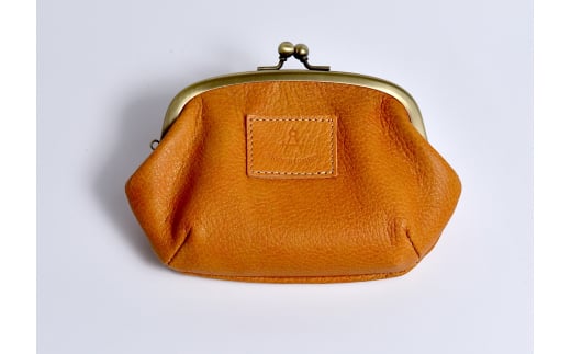 信州鹿革:親子がま口財布 /キャメル| 革財布 ミニ財布 財布 革製品 千曲市 長野県産 信州