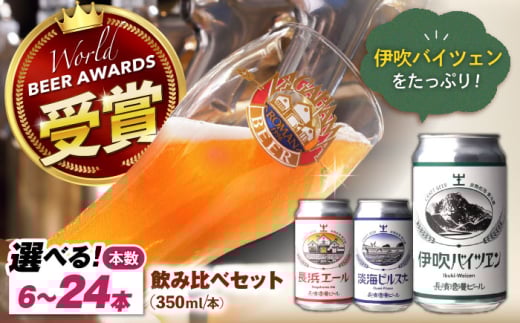 長浜浪漫ビール 定番3種 24本ビールセット【バイツェン12本】　滋賀県長浜市/長浜浪漫ビール株式会社 [AQBX100] 酒 クラフトビール 地ビール ご当地ビール 飲み比べ 発泡酒 ホップ セット