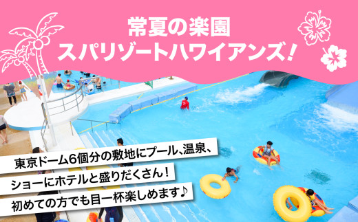 福島県いわき市のふるさと納税 スパリゾートハワイアンズ　施設利用券3,000円分