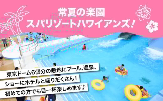 福島県いわき市のふるさと納税 スパリゾートハワイアンズ　施設利用券30,000円分（3,000円分×10枚）