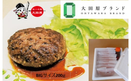 大田原市公式「大田原ブランド」認定第７号「与一和牛100％生ハンバーグ」200ｇ10個入りソース付き