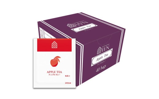 アップルティー ティーバッグ 40袋×2箱 / 三井農林 / WN （ ホワイトノーブル 紅茶 ） / アップル / りんご / さわやか / お茶 / 茶 / 国産 / 静岡県 / 藤枝市