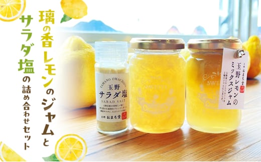 璃の香レモンのジャムとサラダ塩の詰め合わせセット レモン ジャム 塩 詰め合わせ セット 岡山 玉野市