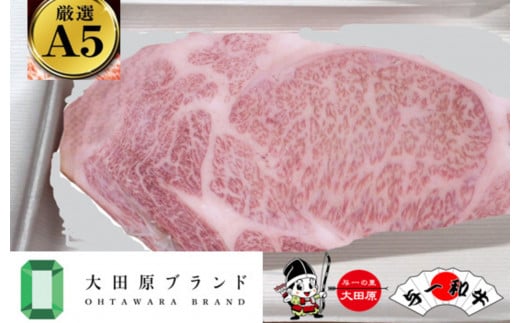大田原市公式「大田原ブランド」認定第1号「与一和牛」特選ロースステーキ４００ｇ 699425 - 栃木県大田原市