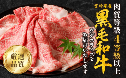 宮崎県宮崎市のふるさと納税 【最速便】宮崎県産黒毛和牛肩（ウデ）スライス610g_M132-082-2W