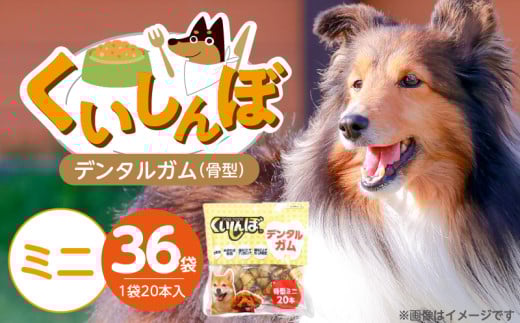 くいしんぼ デンタルガム 骨型（ミニ）20本×36袋_くいしんぼ デンタルガム 骨型 ミニ 20本 ×36袋 ハードタイプ 歯垢 落とす 歯ぐき マッサージ ストレス解消 歯磨き サポート 多頭飼育 ブリーダー おすすめ 犬 おやつ 送料無料_Pf051-01