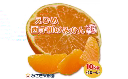 ＜訳あり君＞みさき果樹園のえひめ西宇和のみかん　10kg　2S～L混合＜C21-17＞【1455356】