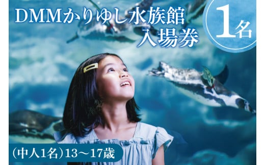「DMMかりゆし水族館」入場券 中人1名(13～17歳)｜水族館 入場券 チケット 旅行 観光 沖縄旅行 沖縄 おきなわ 豊見城市(DG002)