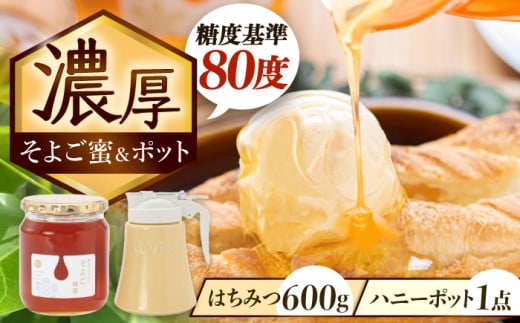 はちみつ そよご蜜 × ハニーポット (黄) ビギナーズセット 瑞浪市 / 堀養蜂園 蜂蜜 国産 陶磁器 [AZCF006] 876944 - 岐阜県瑞浪市