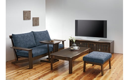 木楽 2人掛ソファ W155 オーク材 飛騨の家具 イバタインテリア 品番：LW-155 ソファ 家具 国産家具 飛騨市